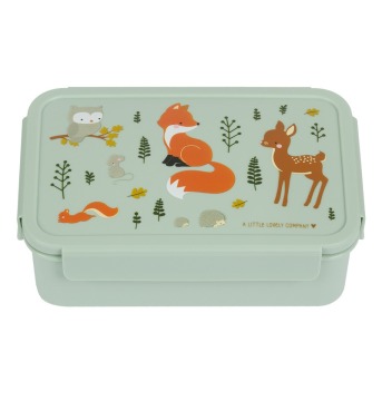 Bento Lunch Box / Little Lovley Compamy / Waldtiere - Brotdose für die Kita oder die Schule