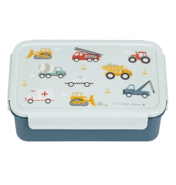 Bento Lunch Box / Little Lovley Compamy / Fahrzeuge - Brotdose für die Kita oder die Schule