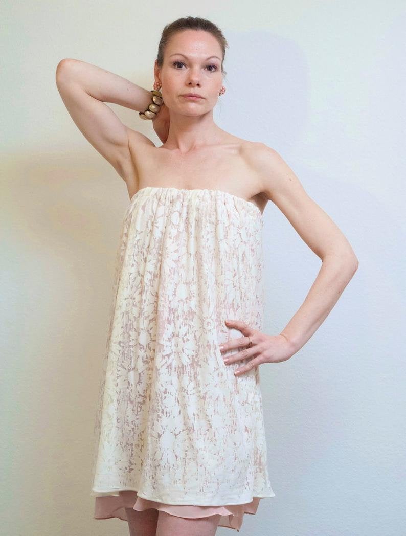 Kleid Roma Sommerkleid, Boho Kleid, Weiß 5