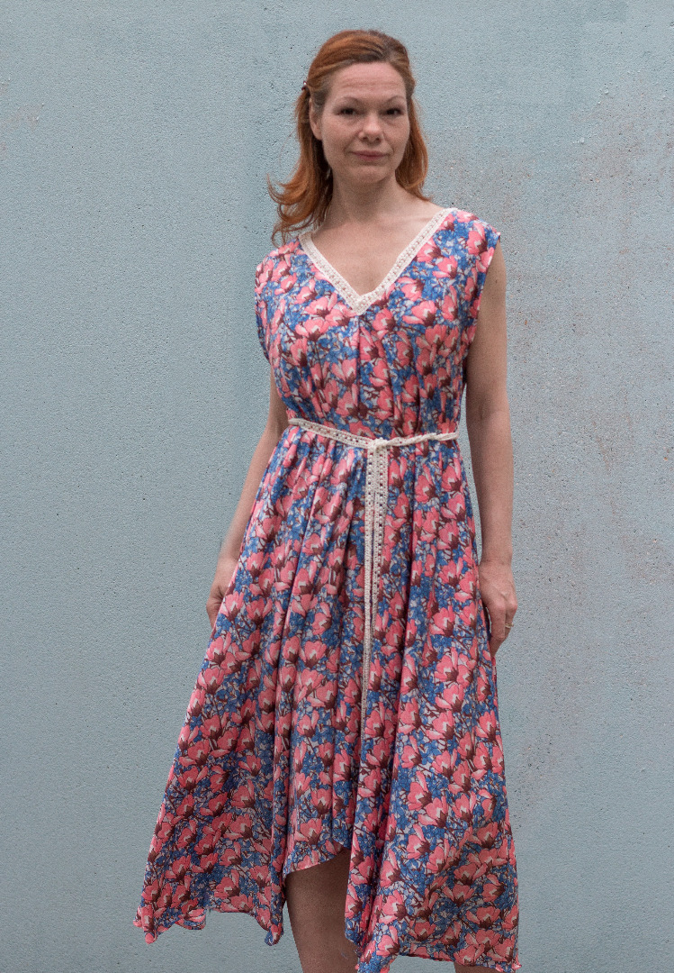 Sommer Kleid Blau ROTETULPE 4