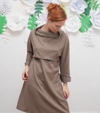 ROTETULPE Winterkleid, Kimono Kleid