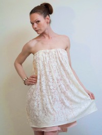 Kleid Roma Sommerkleid, Boho Kleid, Weiß 2