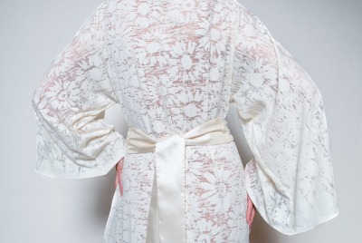 Brautkleid Sommerkleid aus spitze mit Perlengürtel Spitze ROTETULPE - Kleid Paris Bohostyle