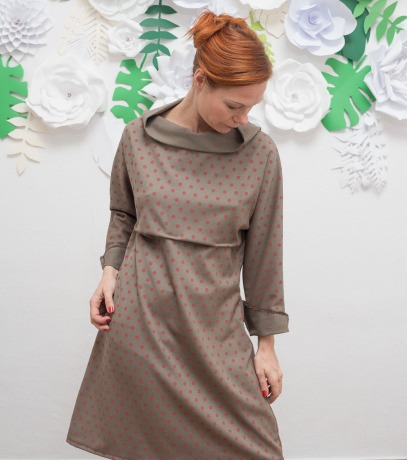 ROTETULPE Winterkleid, Kimono Kleid - Lockeres Kleid