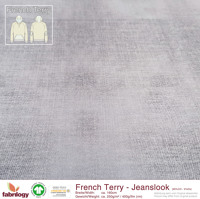 Bio French Terry Jeanslook Sky blue