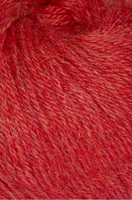 Alpaka Wolle REGULAR Farbe -51 Orangerot-Melange