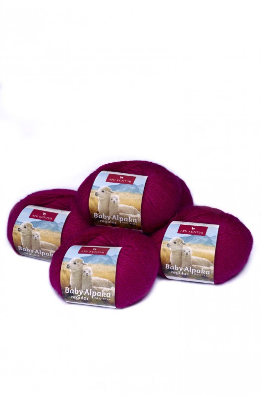 Alpaka Wolle REGULAR Farbe -16 Fuchsie