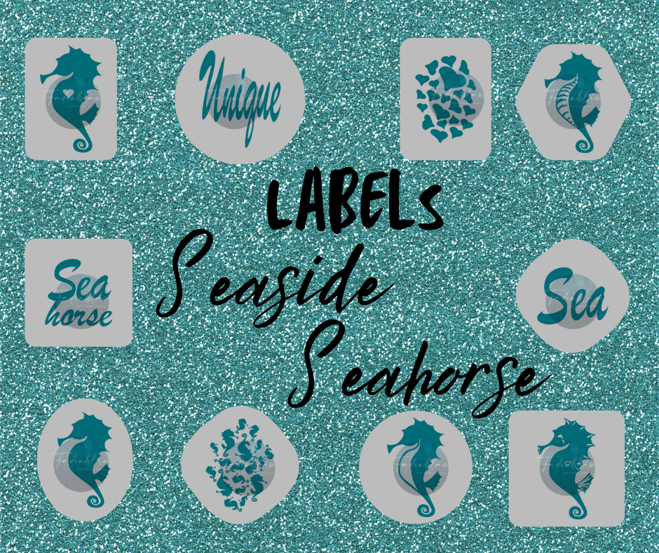 Plottdatei Seaside Seahorse Labels