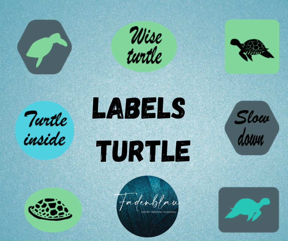 Plottdatei Seaside Turtels Labels