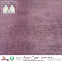 Bio French Terry Jeanslook RoseWood