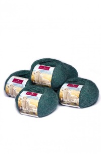 Alpaka Wolle REGULAR Farbe -50Grüngrau- melange