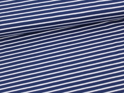 Streifen Jersey Marineblau/weiß