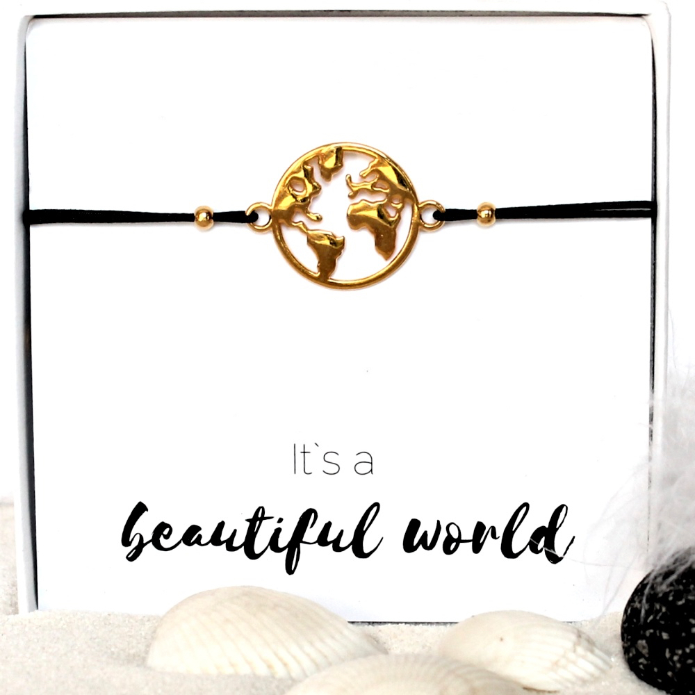 Worldmap, Weltkarte-Armband, elastisch, filigran, perfektes Geschenk 3