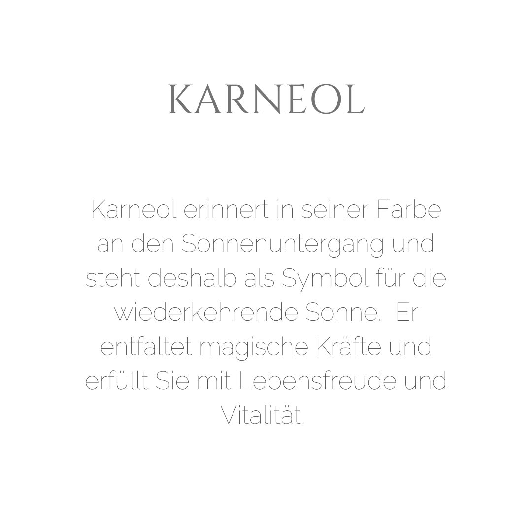 Karneol-Ohrhänger mit Mandala Silber vergoldet 7