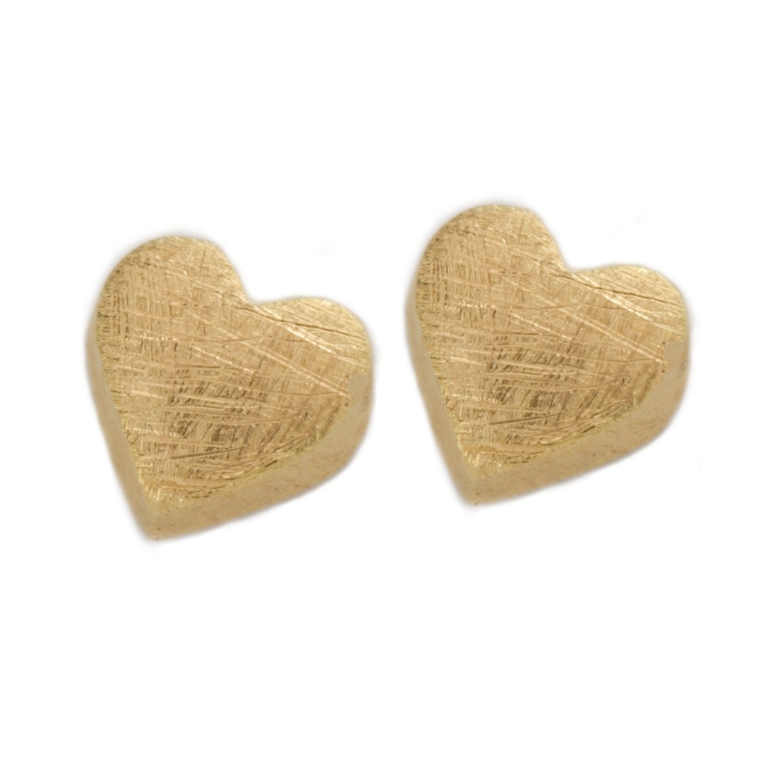 Mini - Herz-Ohrstecker, 925er Silber oder 18 Karat Gold plattiert, schönes Geschenk