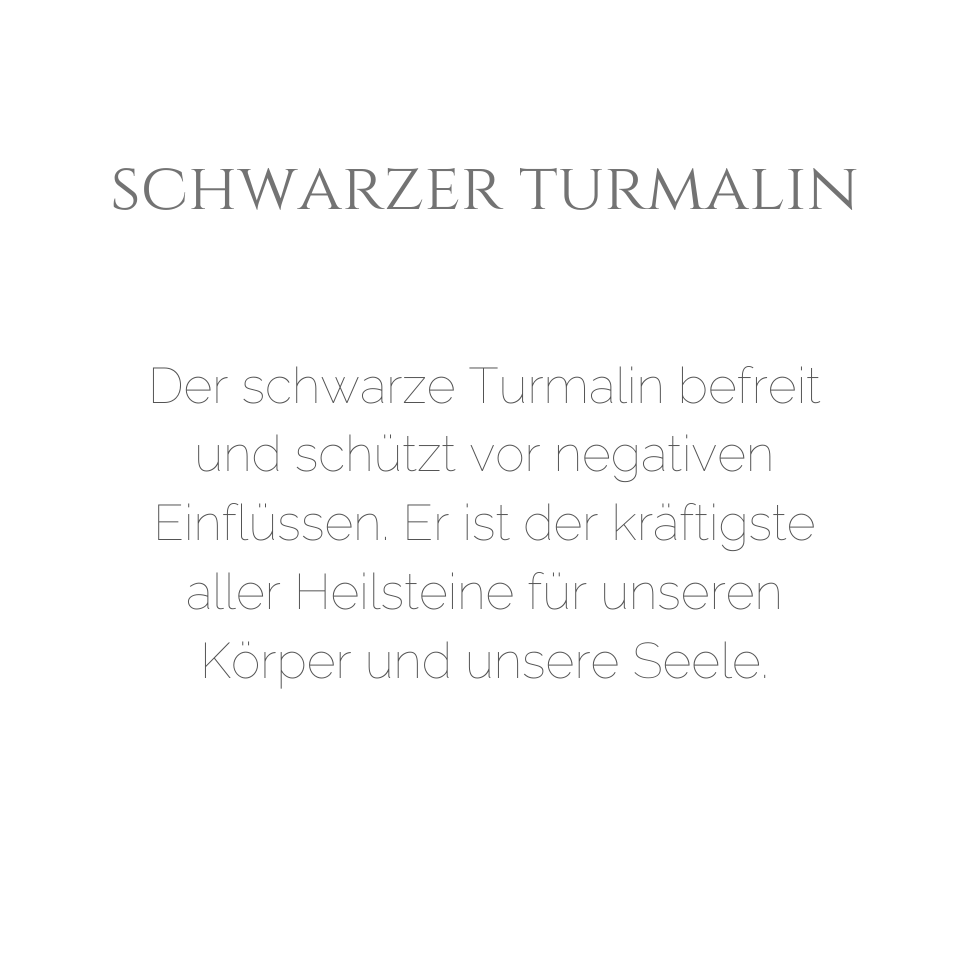 Glücksarmband schwarzer Turmalin Schörl-Armband mit kleinem Kleeblatt 4