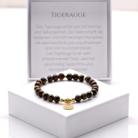 Armband Tigerauge mit Mandala, 725er Silber oder vergoldet, perfektes Geschenk für Frauen 4