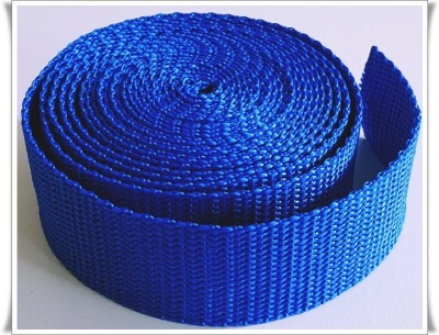 3 m Gurtband aus PP 080 EUR/m 30 mm breit 14 mm stark königsblau - Reststück