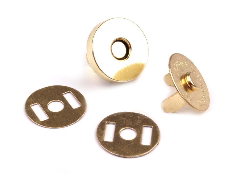 Magnetverschluss dünn 18 mm gold