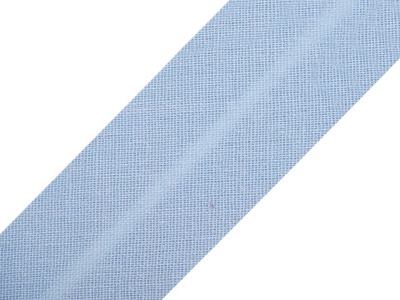 Baumwollschrägband 20 mm hellblau