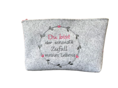 Filztasche mein bester Zufall - für den Lieblingsmenschen