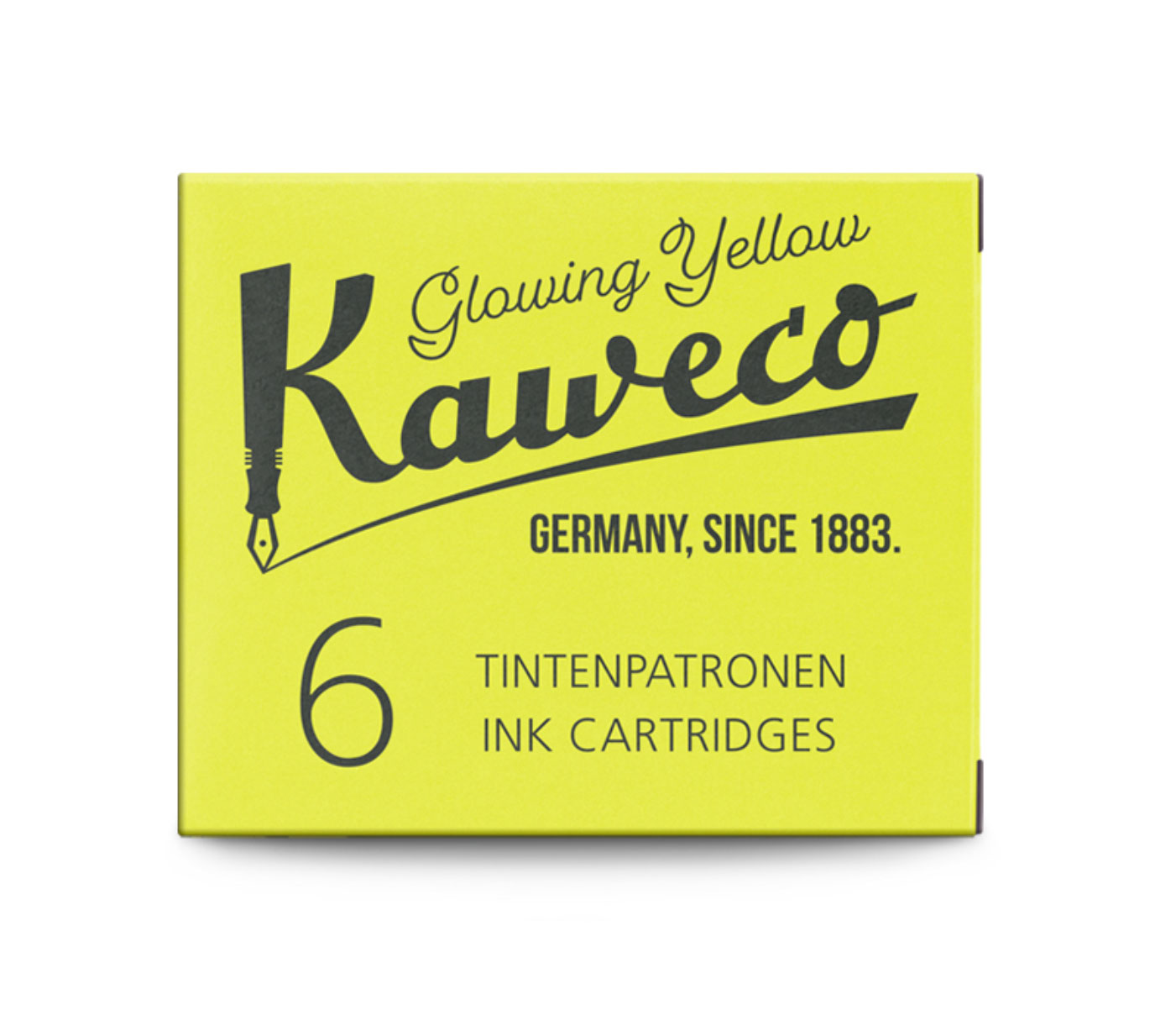 Kaweco Tintenpatronen Glowing Yellow 6-Pack 2