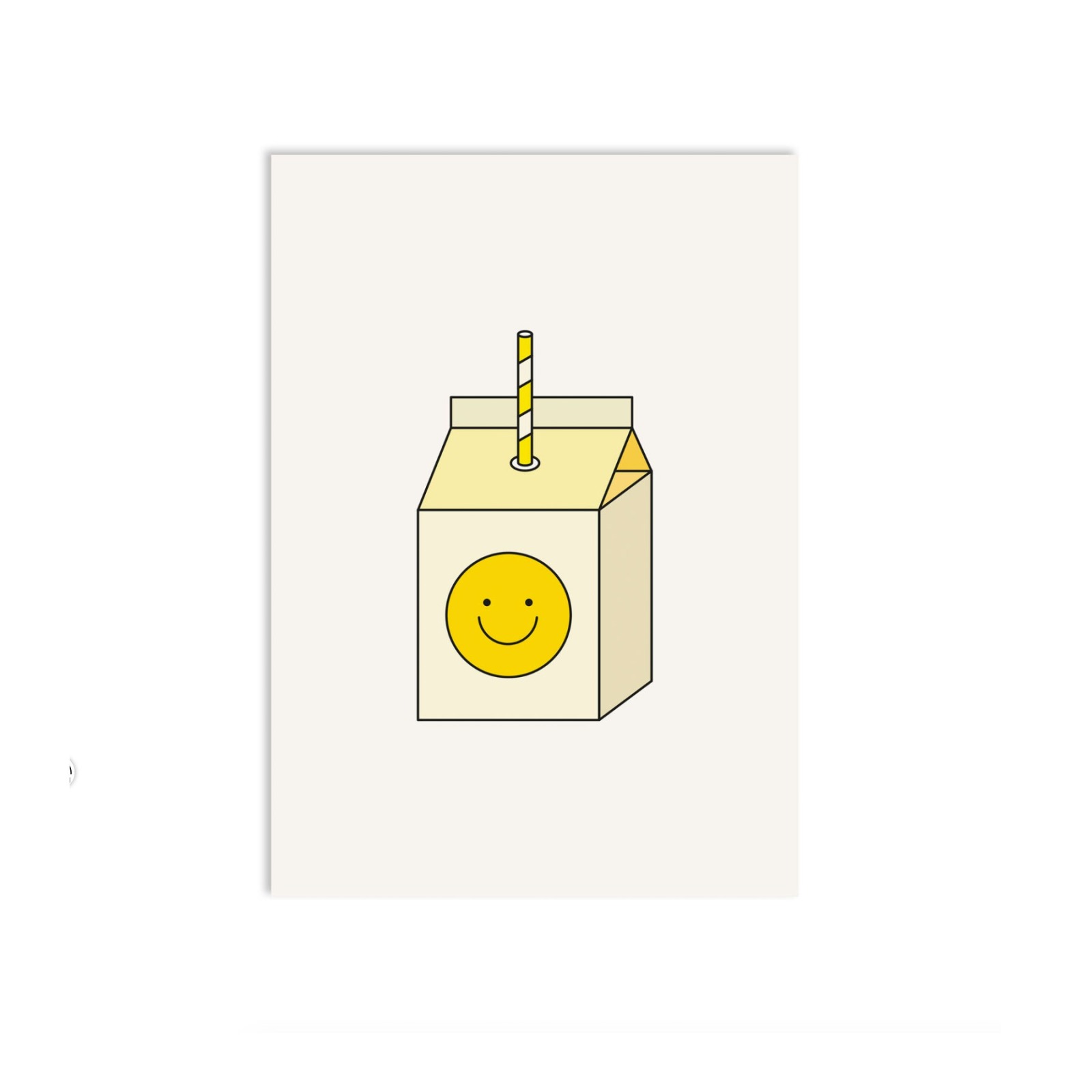 Postkarte yellow juice