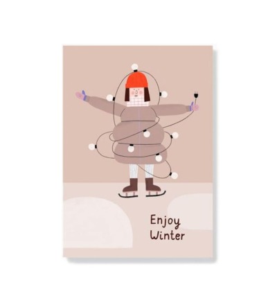 Enjoy Winter - Postkarte
