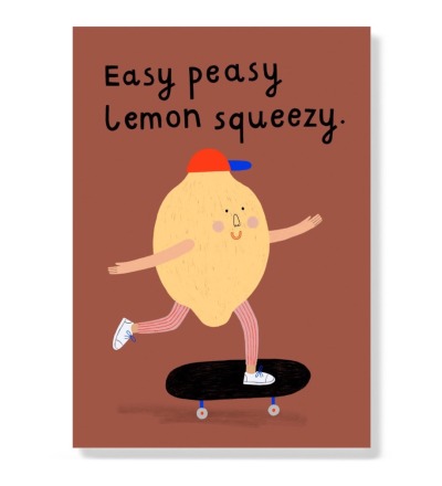 Easy peasy Lemon squeezy - Postkarte