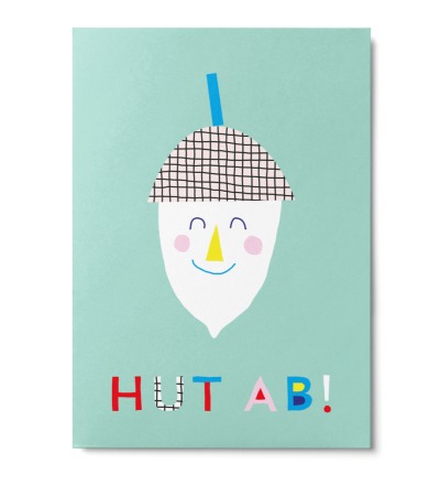 Hut ab - Postkarte