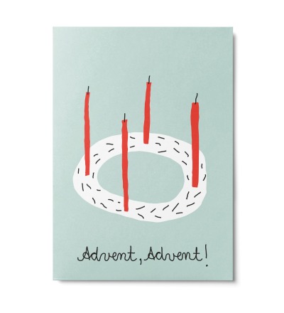 Advent Advent - Postkarte