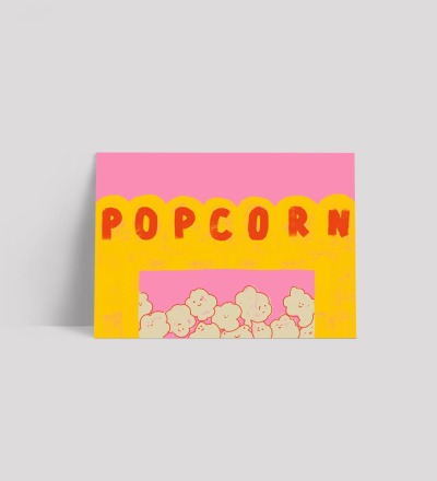 Popcorn - Postkarte