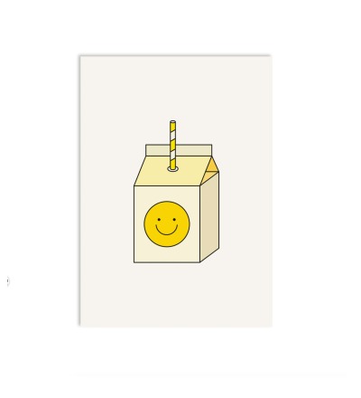 Postkarte yellow juice - redfries
