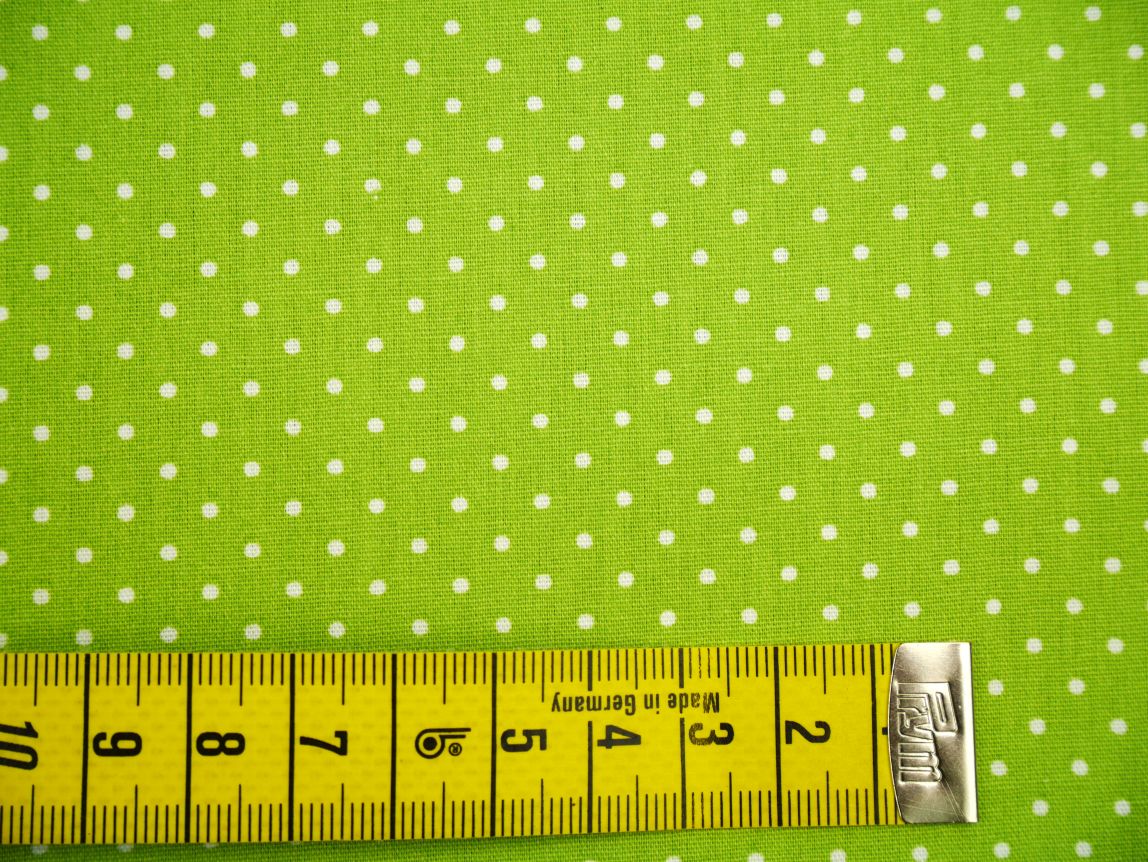 Stoffpaket Baumwolle Sterne, Punkte &amp; Tupfen grün 6