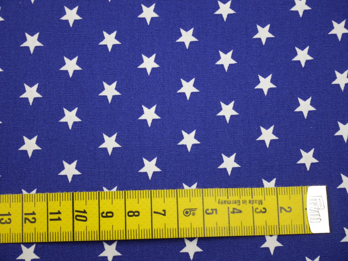 Stoffpaket Baumwolle Sterne, Punkte &amp; Tupfen blau 5