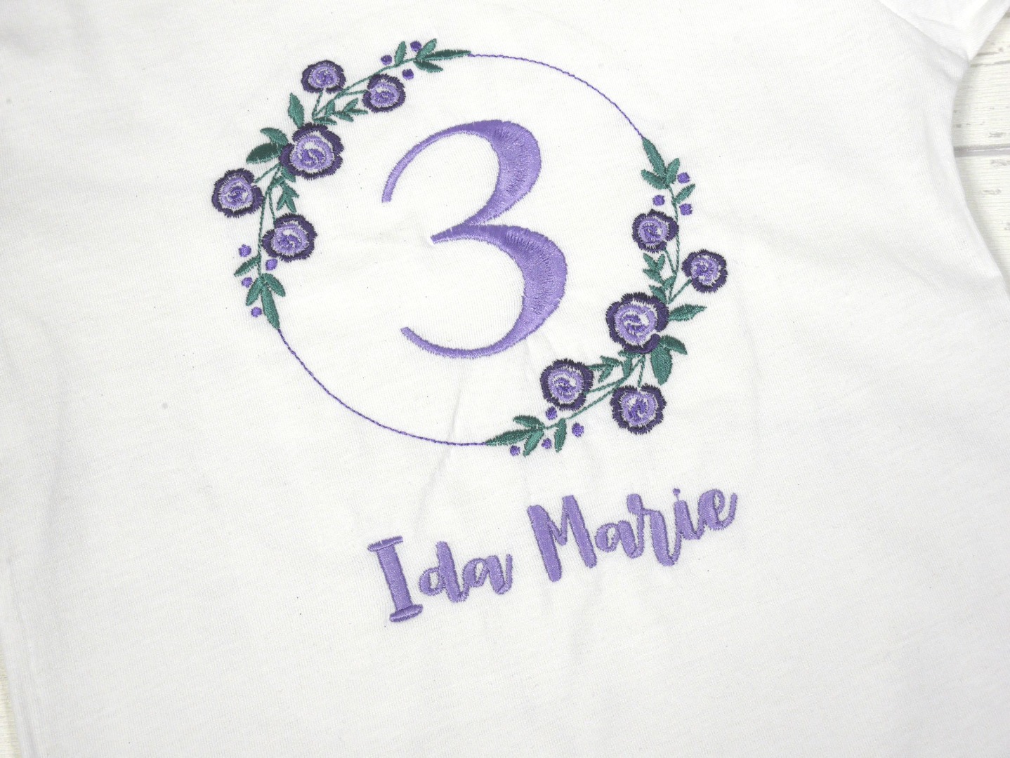 Shirt Geburtstag Blumen personalisierbar mit Name Geburtstagsshirt 5