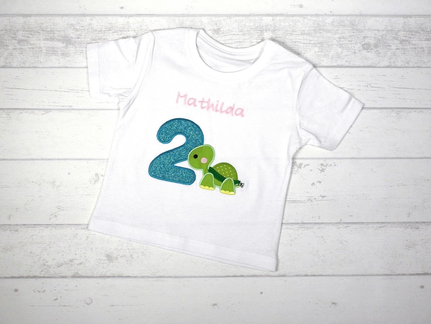 Shirt Geburtstag Schildkröte personalisierbar mit Name Geburtstagsshirt