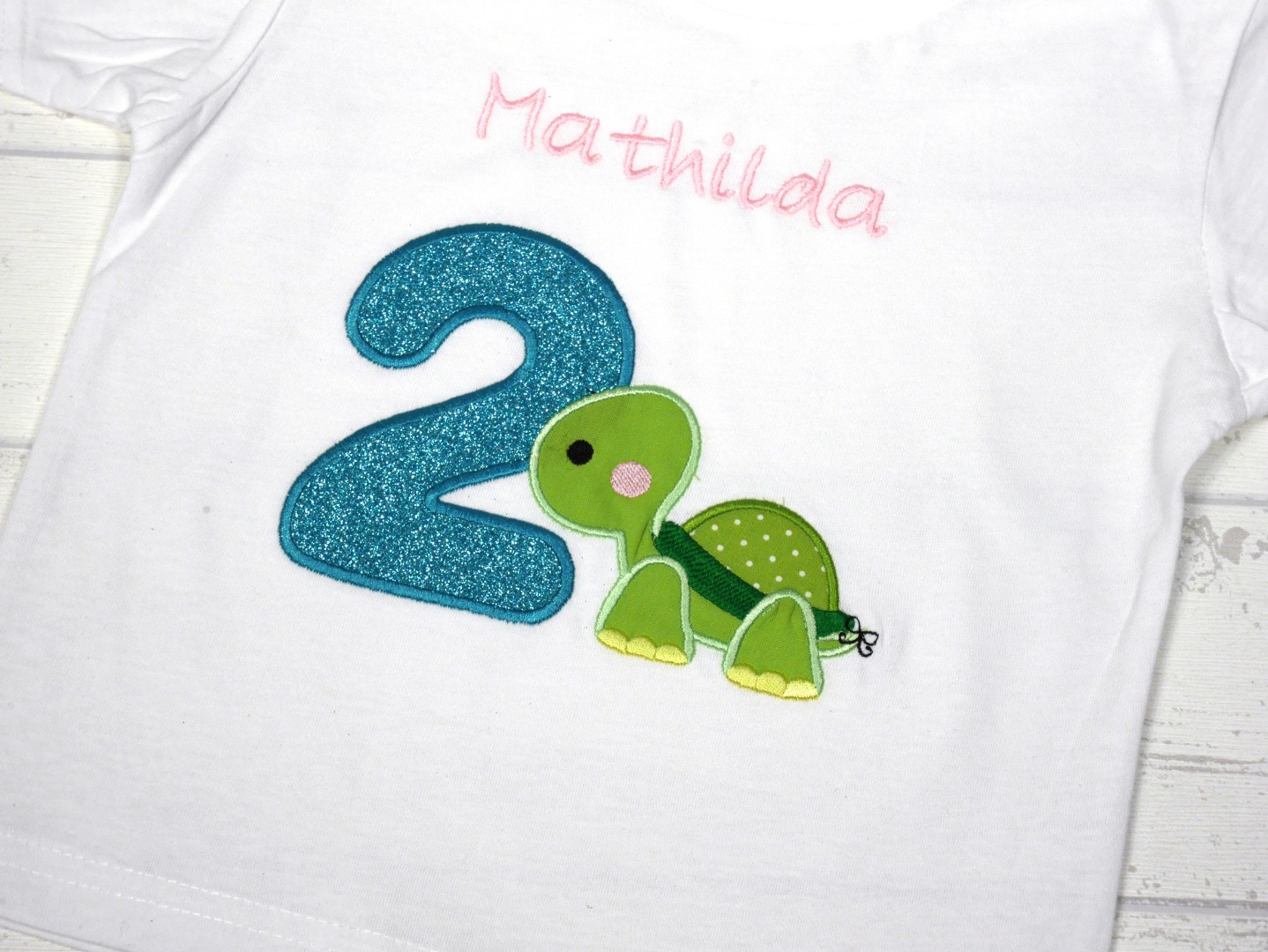 Shirt Geburtstag Schildkröte personalisierbar mit Name Geburtstagsshirt 4