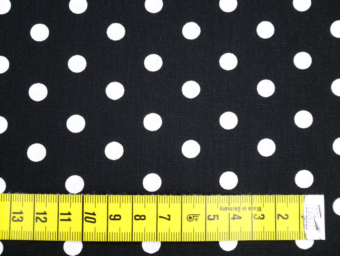Stoffpaket Baumwolle Sterne, Punkte &amp; Tupfen schwarz 4