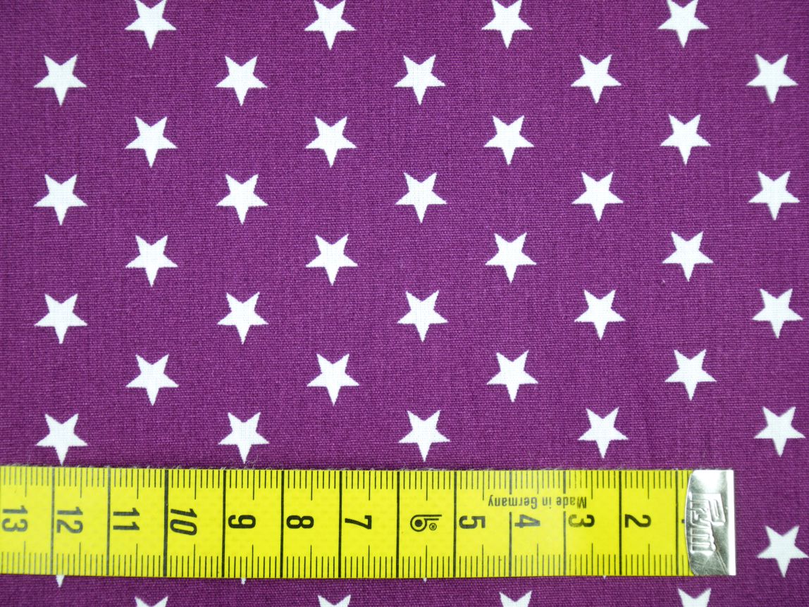 Stoffpaket Baumwolle Sterne, Punkte &amp; Tupfen lila 6