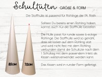 Schultüte Delfin Zuckertüte aus Stoff Farbverlauf 9