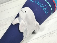 Schultüte Delfin aus Stoff Zuckertüte 70cm oder 85cm 3