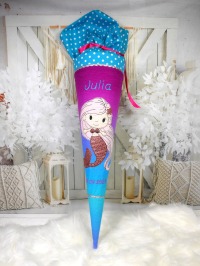 Schultüte Meerjungfrau mit Glitzer Farbverlauf Zuckertüte Mermaid 4