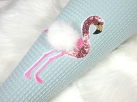 Schultüte aus Stoff Flamingo rosa mint Zuckertüte Mädchen 70cm oder 85cm 5
