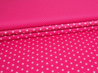 Stoffpaket Baumwolle Sterne, Punkte &amp; Tupfen pink 3