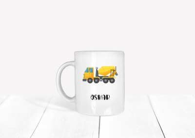 Personalisierte Tasse mit Name Lastwagen Tasse mit Spruch Geschenk Junge LKW