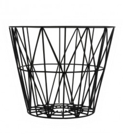 Wire Basket Small - Black von ferm LIVING - ferm Living