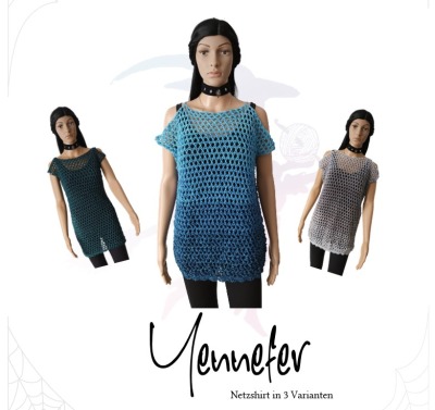 Netzshirt Yennefer - Netzshirt für Groß und Klein in 3 Varianten