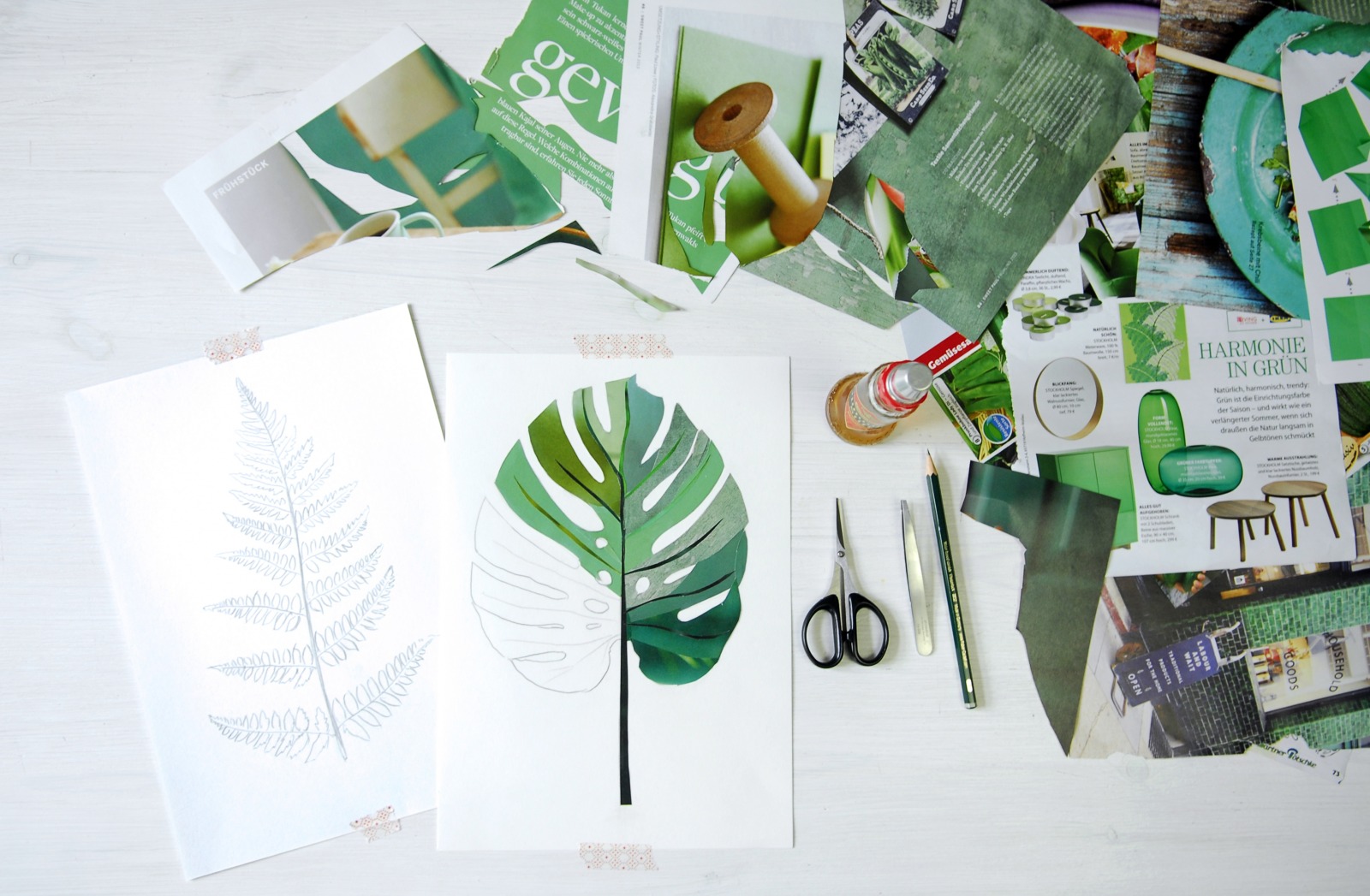 Eukalyptus Collage Poster Kunstdruck DIN A3 Pflanzenposter 4