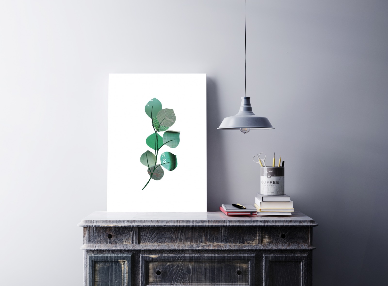 Eukalyptus Collage Poster Kunstdruck DIN A3 Pflanzenposter 3